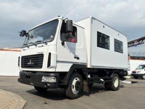 Автомобиль «Купава» 478850 на шасси МАЗ-437121-542-010  для перевозки ремонтной бригады и инструментов.